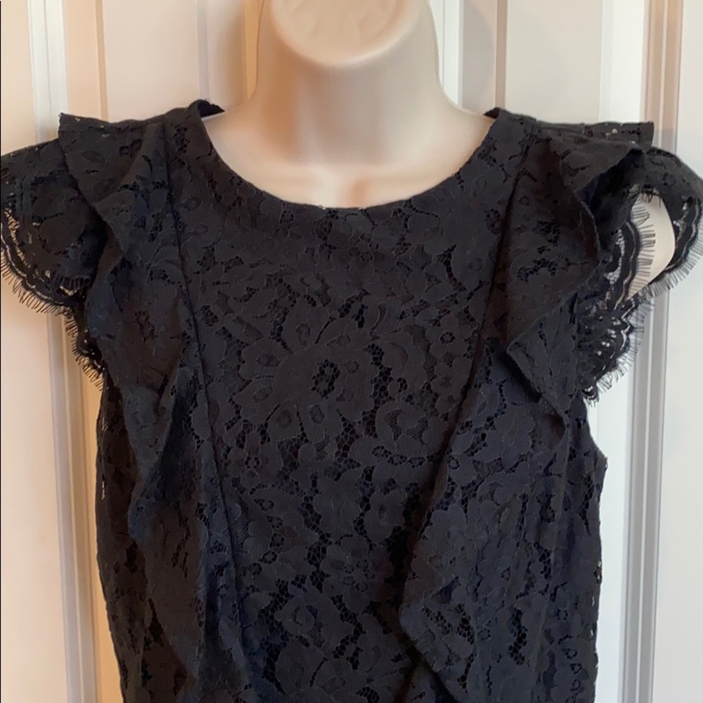 NWOT JOIE Black Lace Dress sz 0